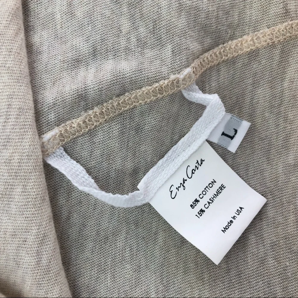 Enza Costa Cashmere Blend Sweater/ Top - Picture 8 of 8